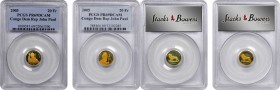 CONGO

CONGO. Duo of 20 Francs (2 Pieces), 2003-05. Both PCGS PROOF-69 Deep Cameo.

1) 2003. Fr-16; KM-136. 2) 2005. Fr-27; cf. KM-173.

Estimat...