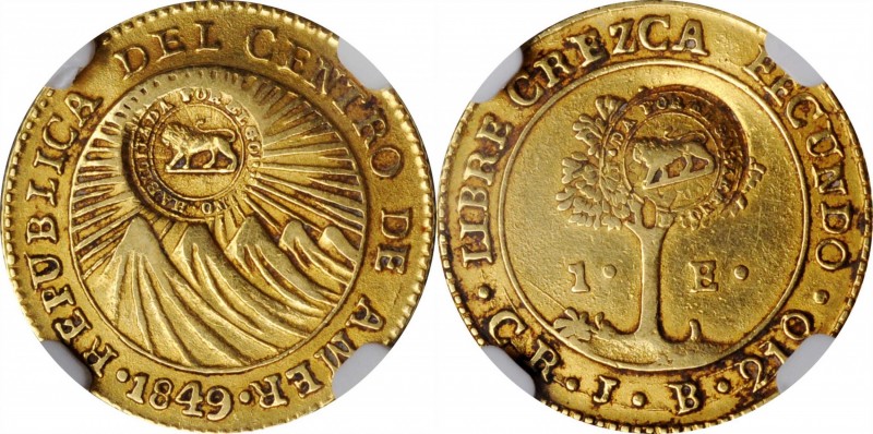 COSTA RICA

COSTA RICA. Escudo, ND (1849-57). San Jose Mint. NGC EF-45.

Fr-...