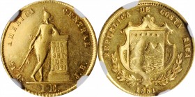 COSTA RICA

COSTA RICA. Escudo, 1851-JB. San Jose Mint. NGC AU-58.

Fr-9; KM-98. Some typical striking weakness is noted, but is entirely consiste...
