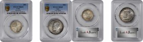 CUBA

CUBA. Duo of Silver Denominations (2 Pieces), 1953. Philadelphia Mint. Both PCGS MS-65 Gold Shield Certified.

1) 50 Centavos. KM-28. 2) 25 ...