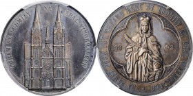CZECHOSLOVAKIA

CZECHOSLOVAKIA. Prague. Consecration of the Church of St. Ludmila Silver Medal, 1893. PCGS SPECIMEN-63 Gold Shield.

Hauser-2469. ...