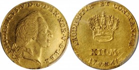 DENMARK

DENMARK. 12 Mark (Courant Ducat), 1761-W VH. Copenhagen Mint. Frederik V. PCGS Genuine--Filed Rims, AU Details Gold Shield.

Fr-269; KM-5...