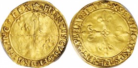 Louis XV and earlier (through 1774)

FRANCE. Ecu d'Or, ND (1515-47). Cremieu Mint. Francis I. PCGS Genuine--Cleaned, EF Details Gold Shield.

Fr-3...