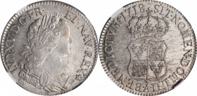 Louis XV and earlier (through 1774)

FRANCE. Ecu de Navarre, 1718-A. Paris Mint. Louis XV. NGC MS-62.

Dav-1327; KM-435.1; Gad-318. A brightly lus...