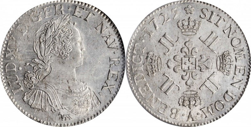 Louis XV and earlier (through 1774)

FRANCE. Ecu, 1725-A. Paris Mint. Louis XV...