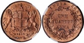 British India

INDIA. East India Company. 1/4 Anna, 1858. NGC MS-65 Red.

KM-463.1. Deeply red and vibrant, this glistening Gem features a rather ...