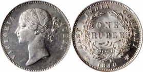 British India

INDIA. Rupee, 1840-(C). Calcutta Mint. Victoria. PCGS MS-62 Gold Shield.

KM-458.1; S&W-3.33. Small diamonds variety. A blast white...