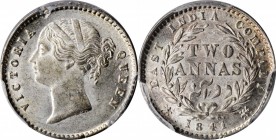 British India

INDIA. 2 Annas, 1841-(C). Calcutta Mint. Victoria. PCGS MS-63 Gold Shield.

KM-460.2; S&W-3.62; Prid-121. A bright and lustrous coi...
