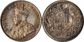 British India

INDIA. Rupee, 1918-(B). Bombay Mint. PCGS MS-64 Gold Shield.

KM-524; S&W-8.43; Prid-224. A lovely Rupee with sharp design detail a...