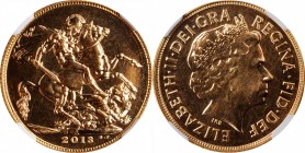 Republic

INDIA. Sovereign, 2013-I. Bombay Mint. NGC GEM UNCIRCULATED.

Fr-Unlisted; KM-Unlisted. An attractive Sovereign with mirrored fields and...