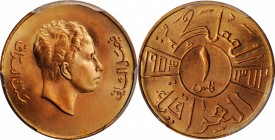 IRAQ

IRAQ. Fils, AH 1372//1953. PCGS SPECIMEN-67 Red Gold Shield.

KM-109. Pop: 7, none graded finer by PCGS. A lovely Gem with blazing luster, r...