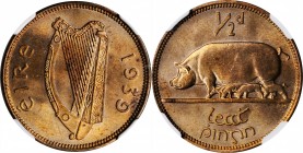 IRELAND

IRELAND. 1/2 Penny, 1939. NGC MS-65 Red Brown.

KM-10. This shimmering Gem presents great cartwheel brilliance and an alluring red-brown ...