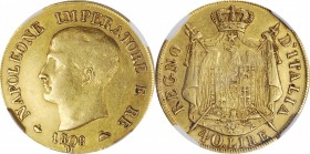 Italian States (including Papal and Vatican City)

ITALY. Kingdom of Napoleon. 40 Lire, 1808-M. Milan Mint. Napoleon I of France. NGC VF-35.

Fr-5...