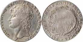 Italian States (including Papal and Vatican City)

ITALY. Naples & Sicily (as the Two Sicilies). 12 Carlini, 1810. Joachim Murat. PCGS AU-50 Gold Sh...