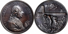 Italian States (including Papal and Vatican City)

ITALY. Papal States. Election of Pope Pius VI Bronze Medal, "1775" (ca. 1850). CHOICE UNCIRCULATE...