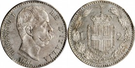 Italian Kingdom to current (since 1861)

ITALY. Kingdom. 2 Lire, 1886-R. Rome Mint. Umberto I. PCGS MS-62 Gold Shield.

KM-23. A well struck examp...