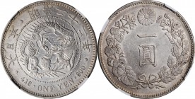 JAPAN

JAPAN. Yen, Year 22 (1889). Osaka Mint. Mutsuhito (Meiji). NGC AU-58.

KM-Y-A25.3; JNDA-01-10a. Exhibiting just a hint of light handling, t...