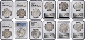 JAPAN

JAPAN. Sextet of Yen (6 Pieces), Year 21 Meiji to Year 3 Taisho (1888-1914). All NGC or PCGS Gold Shield Certified.

1) Year 21 (1888), Mut...