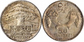 LEBANON

LEBANON. 50 Piastres, 1929. Paris Mint. PCGS Genuine--Cleaned, Unc Details Gold Shield.

KM-8; Lec-41. Despite its subtle cleaning, this ...