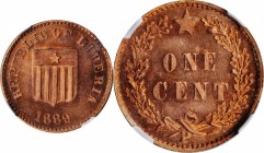 LIBERIA

LIBERIA. Copper Cent Pattern, 1889-P. NGC MS-64 Red.

KM-Pn18. Quite vibrant and shimmering, this blazing red near-Gem presents tremendou...