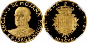 MALTA

MALTA. 10 Scudi, 1965. NGC PROOF-65 Ultra Cameo.

Fr-7. Mintage: 1,000. Deeply cameoed with a few marks present due to past handling.

Es...
