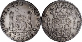 Pillars

MEXICO. 8 Reales, 1736-Mo MF. Mexico City Mint. Philip V. PCGS EF-40 Gold Shield.

KM-103; Cal-type 147 #780; Gil-M-8-8; FC-8a. A well st...