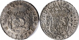 Pillars

MEXICO. 4 Reales, 1747-Mo MF. Mexico City Mint. Ferdinand VI. PCGS Genuine--Cleaned, Unc Details Gold Shield.

KM-95. Though exhibiting s...