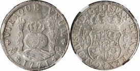 Pillars

MEXICO. 8 Reales, 1771-Mo FM. Mexico City Mint. Charles III. NGC AU Details--Cleaned, Tooled.

KM-105. Despite the noted distractions, th...