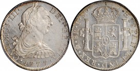 Portraits

MEXICO. 8 Reales, 1777-Mo FM. Mexico City Mint. Charles III. PCGS Genuine--Cleaned, Unc Details Gold Shield.

KM-106.2. Despite its not...