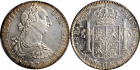 Portraits

MEXICO. 8 Reales, 1777-Mo FM. Mexico City Mint. Charles III. PCGS Genuine--Cleaned, Unc Details Gold Shield.

KM-106.2. Some very light...
