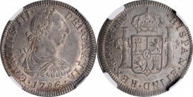 Portraits

MEXICO. 2 Reales, 1786-Mo FM. Mexico City Mint. Charles III. NGC MS-62.

KM-88.2a. Surpassed in the NGC census by just one example, thi...