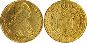 Portraits

MEXICO. 8 Escudos, 1794-Mo FM. Mexico City Mint. Charles IV. PCGS Genuine--Cleaned, AU Details Gold Shield.

Fr-43; KM-159. A bright co...