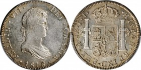 Portraits

MEXICO. 8 Reales, 1818-Mo JJ. Mexico City Mint. Ferdinand VII. PCGS AU-55 Gold Shield.

KM-111. Quite vibrant and engaging, this lightl...