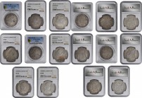 Portraits

MEXICO. Octet of 8 Reales (8 Pieces), 1804-20. Mexico City Mint. Charles IV to Ferdinand VII. All NGC or PCGS Gold Shield Certified.

C...