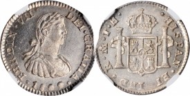 Portraits

MEXICO. 1/2 Real, 1809-Mo TH. Mexico City Mint. Ferdinand VII. NGC MS-64.

KM-73. Surpassed in the NGC census by just one example, this...