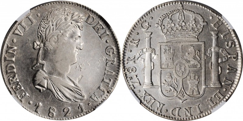 Royalist Issues

MEXICO. War of Independence. 8 Reales, 1821-Zs RG. Zacatecas ...