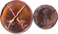 MALAYA AND BRITISH BORNEO

MALAYA AND BRITISH BORNEO. Cent, 1962. PCGS Genuine--Cleaned, Unc Details Gold Shield.

KM-6. Despite the noted cleanin...