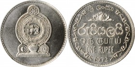 SRI LANKA

SRI LANKA. Rupee, 1972. London or Llantrisant Mint. PCGS SPECIMEN-68 Gold Shield.

KM-136.1. Tied with just two other examples for the ...