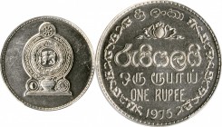 SRI LANKA

SRI LANKA. Rupee, 1975. London or Llantrisant Mint. PCGS SPECIMEN-63 Gold Shield.

KM-136.1. The second year of issue, this shimmering,...