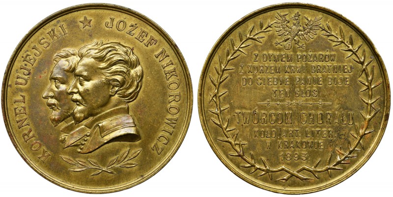 Kornel Ujejski i Józef Nikorowicz, Medal 1893
Medal wybity z okazji napisania ch...