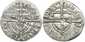 Teutonic Order, Michael I Küchmeister von Sternberg, Schilling
Lekko niedobity. Połyskowa sztuka. Reference: Vossberg 73/809
Grade: XF-
