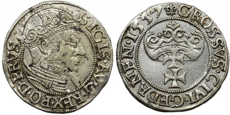 Sigismund II August, Groschen Danzig 1557 - RARE
Rzadki i ładnie zachowany egzem...