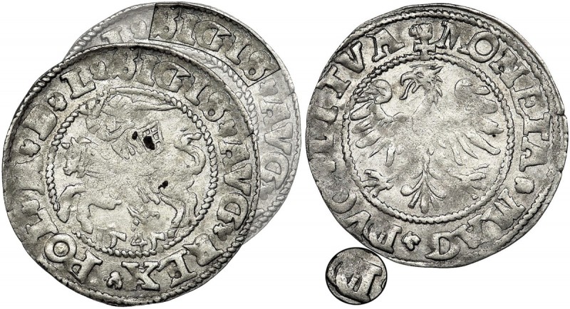Sigismund II August, Halfgroat Vilnius 1545 - double D, VERY RARE
Bardzo rzadki,...