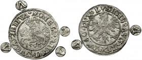 Sigismund II August, Halfgroat Vilnius 1546 - LITVΛ - UNLISTED, RARE
Nienotowany typ z literami&nbsp;Λ i z LITVΛ na końcu legendy rewersu.
Rzadka i ci...