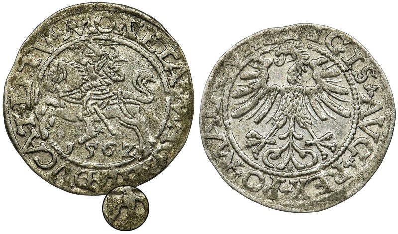 Sigismund II August, Half-groat 1562 L/LITV - AXE, RARE
Pierwszy rocznik półgros...