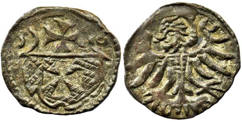 Sigismund II August, Denarius Elbing 1556
Rzadsza i ciekawa typologicznie moneta...