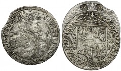 Sigismund III Vasa, 1/4 Thaler Bromberg 1623 - PRV M - RARE
Rzadszy odmiana z gwiazdkami w koronie.
Końcówka napisu PRV M.
Końcówka blachy. Reference:...
