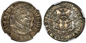 Sigismund III Vasa, 1/4 Thaler Danzig 1616 - NGC UNC DETAILS
Menniczy detal i mocne lustro tła, ale rewers z lekko nienaturalnym połyskiem na wskutek ...
