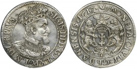 Sigismund III Vasa, 1/4 Thaler Danzig 1617 - PRVS:+
Ładny, z połyskiem.
Odmiana PRVS:+ na końcu napisów.
Reference: Shatalin-Grendel GD17-3 (R)
Grade:...