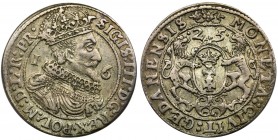 Sigismund III Vasa, 1/4 Thaler Danzig 1625 - PR•
Ładny, połyskowy egzemplarz w delikatnej patynie.
Odmiana z PR• na końcu napisów otokowych, bez kropk...